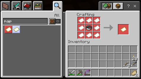 Empty Map Recipe Minecraft Java 的图像结果