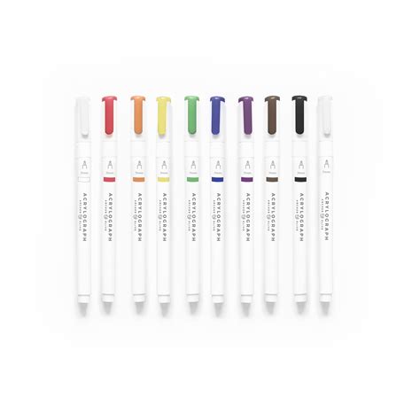 Acrylograph Pens Primary Collection 3mm Tip – Paper planning and more