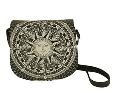 The House Of Tara Colourful Flap With Brown PU Body Sling Bag : Amazon ...