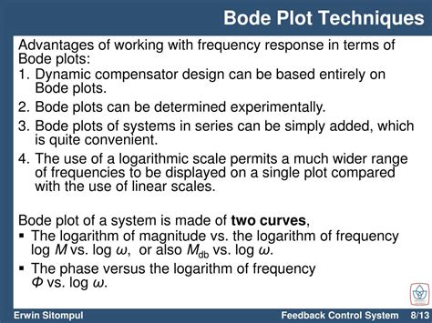 Bode Plot in Control System 的图像结果