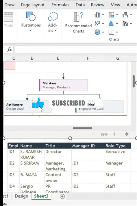 Image result for Organization Chart Example Excel