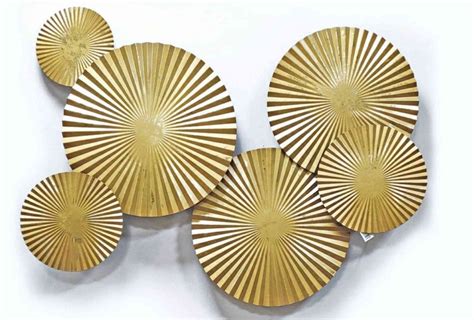 GOLDEN AND WHITE SYMMETRICAL WALL DECOR – SUREKH DECOR