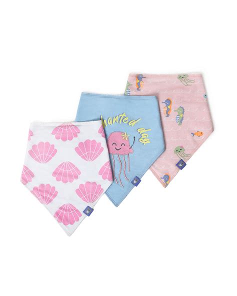 Mi Arcus Triangle Drool Bibs-Mermarizing-Cotton-0 to 12M-Pack of 3-For ...