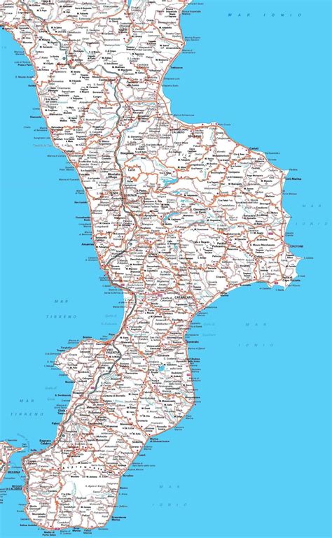 Image result for Calabria Map