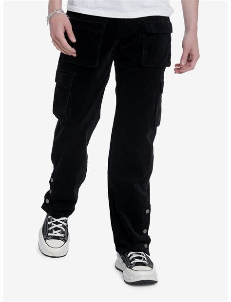 Black Corduroy Cargo Pants | Hot Topic