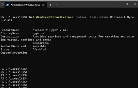 Disable Hyper-V PowerShell 的图像结果