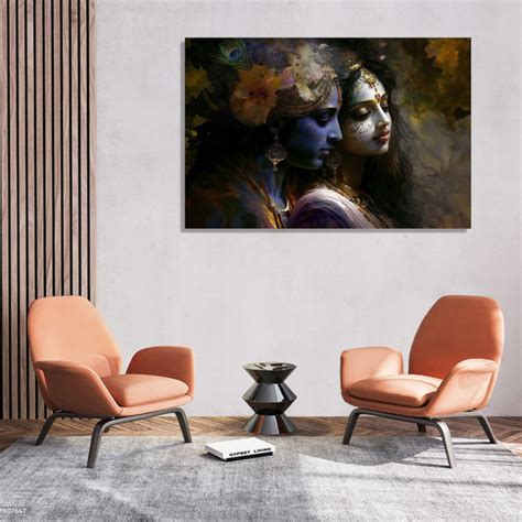 Radha Krishna Paintings Artworks | Radha krishna hand made painting ...