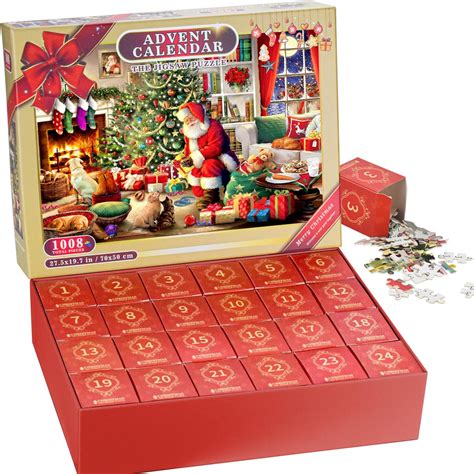 Amazon.com: Advent Calendar 2023 Christmas Jigsaw Puzzles-Christmas ...
