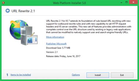 Install the IIS URL Rewrite Module 的图像结果