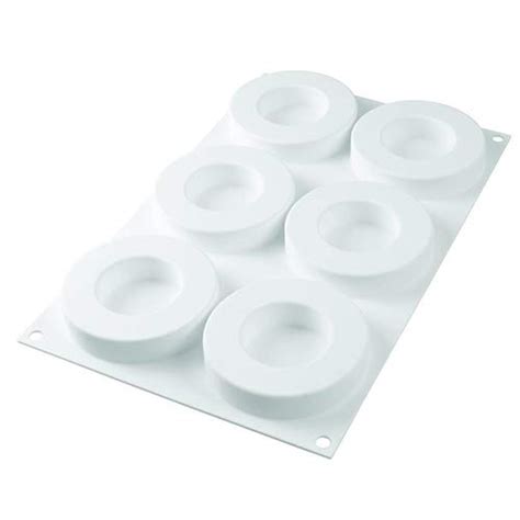 Silikomart The-Ring-65 Set of 2 Silicone Molds with 1 Plastic Cutter ...