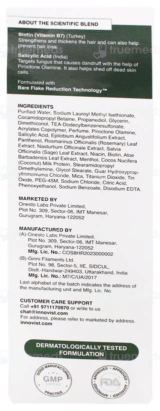 Bare Anatomy Expert Anti Dandruff Shampoo 250ml - Uses, Side Effects ...
