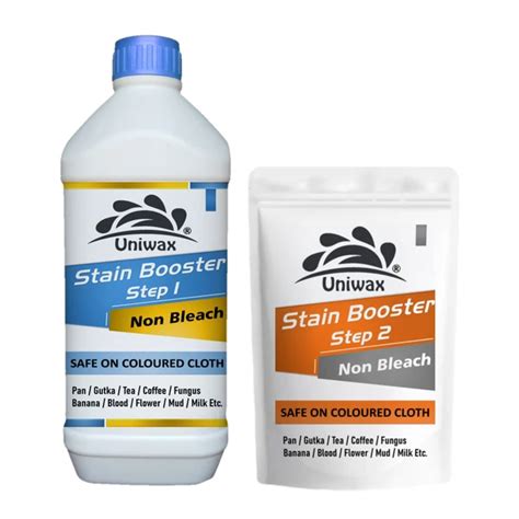 Stain booster for colored cloth pan, gutka, tea, blood, fungus, milk ...
