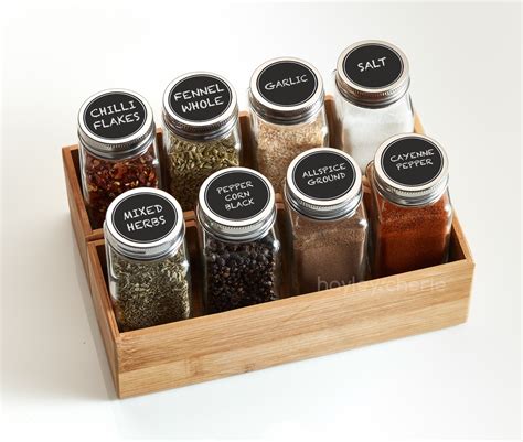 Glass Spice Jars With White Lids at Neal Marquez blog