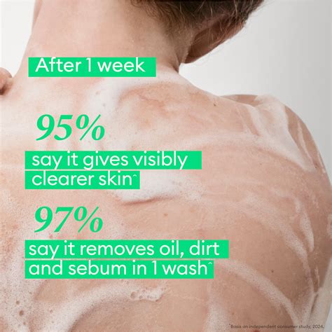 Dove Acne Clear Serum Bodywash with 1% Clearing Salicylic Acid Acne Tr