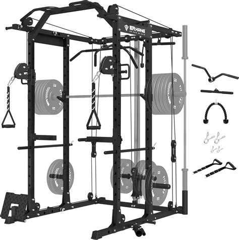ER KANG Power Cage, 1500LBS Power Rack with Cable India | Ubuy