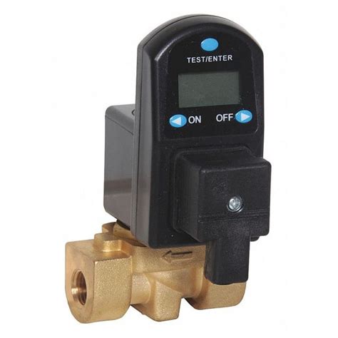 Intech Digital Drain Valve, 115V, 1/4 In., 38 gpm DTDV10-25-230 | Zoro