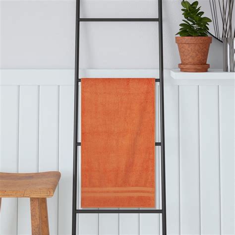 Buy PORTICO Cloud Ultralux Orange Cotton Bath Towel - 60x120cm from ...
