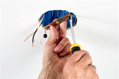 Image result for Install Ceiling Light Fixture Box