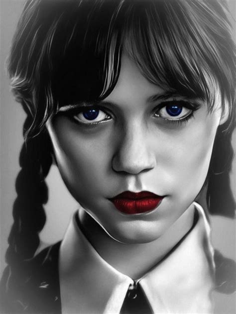 Wednesday Addams Art Drawings Sketches Pencil, Realistic Drawings, Cool Art Drawings, Addams ...