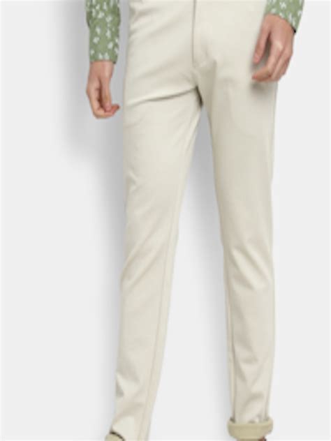 Buy V Mart Men White Chinos Trousers - Trousers for Men 22150134 | Myntra
