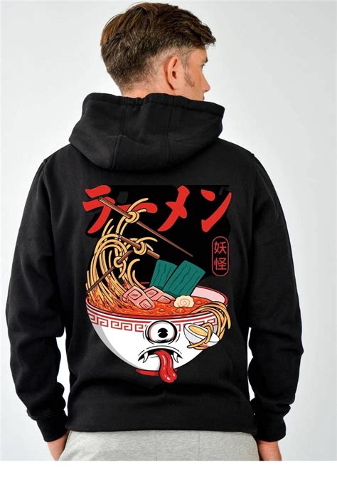Japanese Ramen Noodles Hoodie Anime Unisex Harajuku Kawaii Streetwear ...