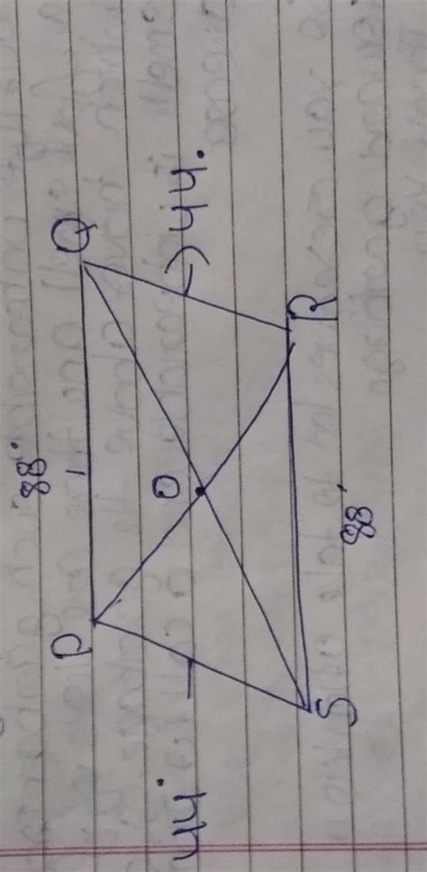 11. In the figure, line PQ and RS intersect at O.QOR = 44º. Find Zx, Zy ...