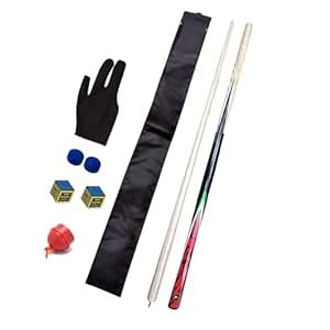 Buy JBB American Pool Cue Stick 12mm Tip Size with Cue Cover, Glove ...