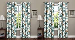 Buy RRC Super Soft Brushed Microfiber Cotton Curtains - 4 Pieces ...