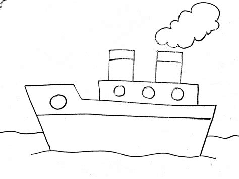 Ship Easy Drawing