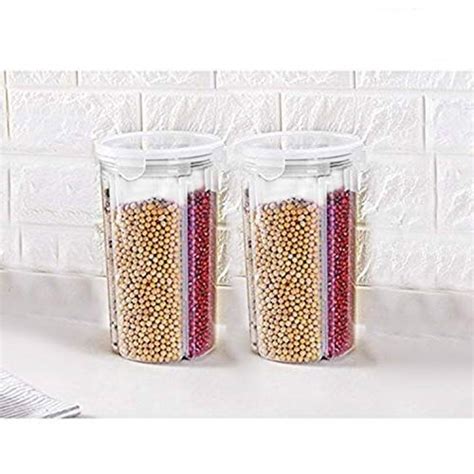 Buy Klaxon - G0211IT0152-2P Dispenser Jar Cereal Storage Box Container ...