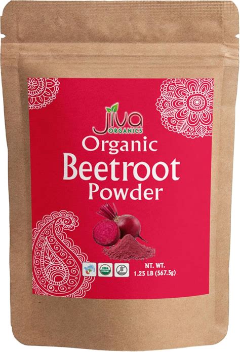 Amazon.com: Jiva Organics Beet Root Powder 1.25 LB Bulk Bag - for ...