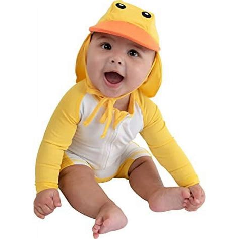Cuddle Club One-Piece Baby Swimsuit UPF 50+ Infant Sunscreen Baby Beach ...