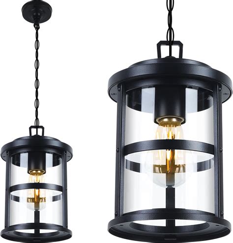 Outdoor Pendant Light for Porch with Dusk to Dawn Sensor, Outdoor ...