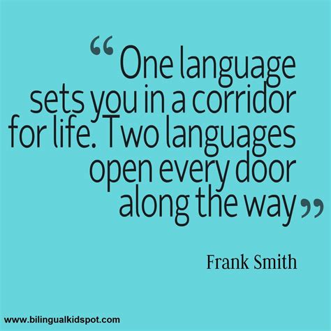 Bilingual Quotes: Frank Smith Quote on Language