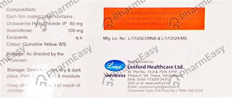 Alcinac Spas Tablet: Uses, Side Effects, Price & Dosage | PharmEasy