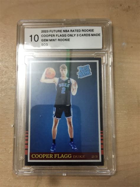 2023 Future NBA Rated Rookie Cooper Flagg Only 3 Cards Made Graded Gem ...