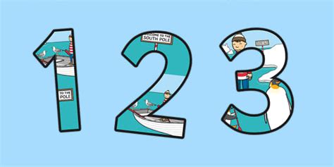 Themed A4 Display Numbers to Support Teaching on Lost and Found