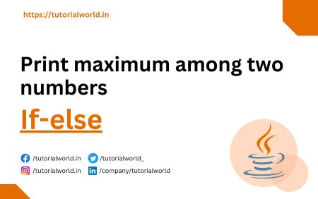 Image result for Largest Among Two Numbers in JavaScript Example