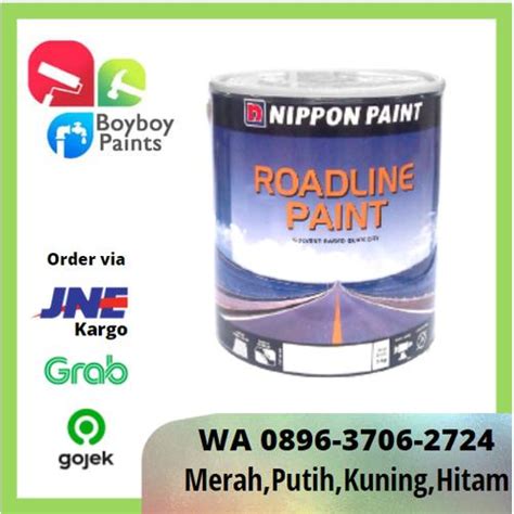 Jual Nippon Roadline Paint Warna Putih, Hitam, Kuning (5 Kg) - Hitam ...