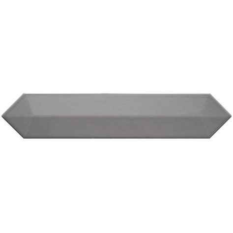 Artmore Tile (Sample) Lane 3D Gray 2-1/2-in x 6-in Polished Ceramic ...