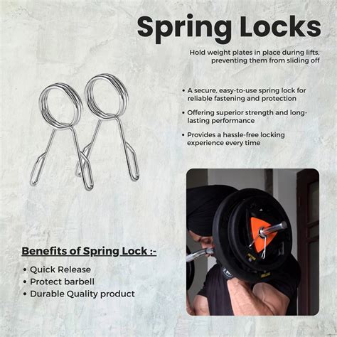 Heavy-Duty 6Ft. Olympic Barbell with Spring Locks, Belt & Knee Wraps ...