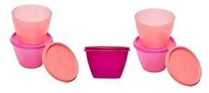 Buy Tupperware Bowled Over Plastic Container Set, 450 Ml Set Of 5 ...