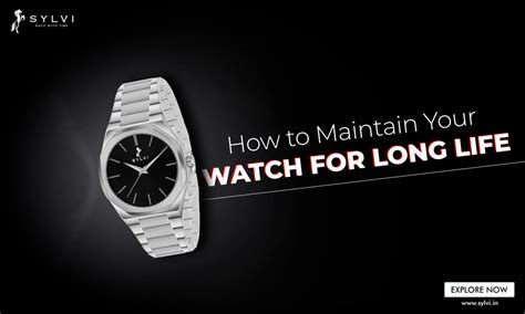 How to Maintain Your Watch for Long Life - Step by Step Guide – Sylvi