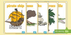 KS1 Outdoor Unplugged Coding Algorithm Grid: Treasure Hunt