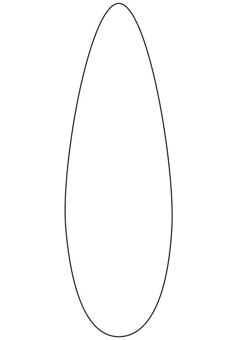 Shape of Surfboard | Free Printable Papercraft Templates