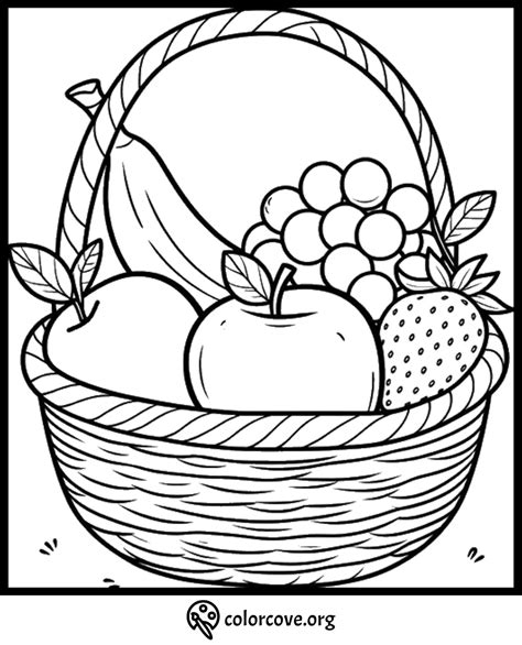 30 Free Healthy Food Coloring Pages – The Color Cove