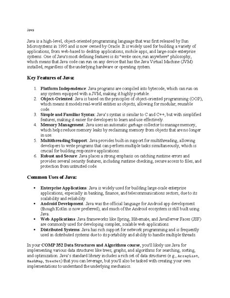 Image result for Java Programming Language Doc