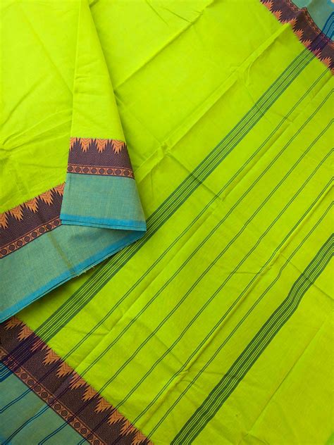 Classic Chettinad - electric green and Thalampoo – Chettinad Handloom