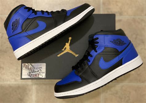 New nike air jordan 1 retro mid hyper royal blue black 2020 basketball ...
