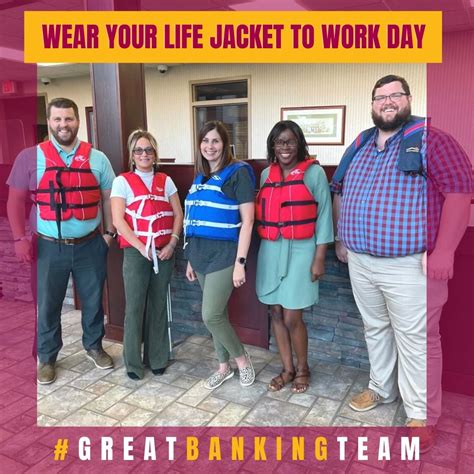 Our Minden branch participated in "Wear your life jacket to work" day ...